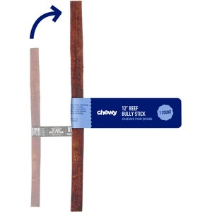 Chewy Made Standard Bully Stick 12" Dog Treats (FORMERLY BONES & CHEWS), 1 count