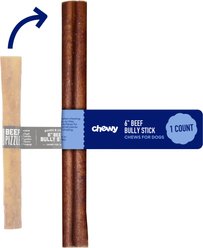 Chewy Made Standard Bully Stick 6" Dog Treats (FORMERLY BONES & CHEWS), 1 count