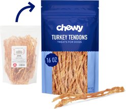 Chewy Made Turkey Tendon Dog Treats (FORMERLY BONES & CHEWS), 16-oz bag