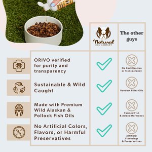 Natural Dog Company Wild Alaskan Salmon Oil Formula Liquid Supplement for Dogs, 32-fl oz bottle
