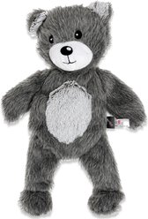 PetRageous Designs Beau the Bear 18-in Squeak & Crinkle Plush Dog Toy, Grey