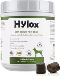 Hylox Nutritional Supplement Soft Chews for Dogs, 120 count