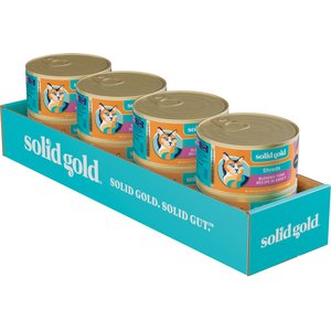 Solid Gold Five Oceans Shreds with Real Tuna Recipe in Gravy Grain-Free Canned Cat Food, 6-oz, case of 8