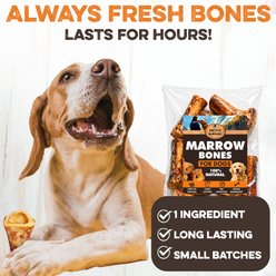 Brutus & Barnaby 100% Beef All-Natural Long-Lasting 5 to 6-in Marrow Bone Dog Chews, 2 count slide 2 of 8