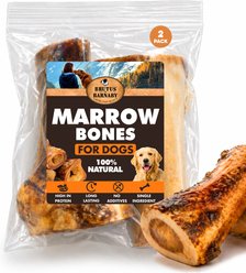 Brutus & Barnaby 100% Beef All-Natural Long-Lasting 5 to 6-in Marrow Bone Dog Chews, 2 count