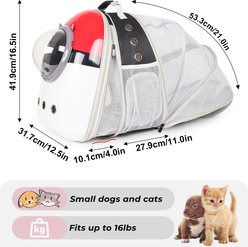 LAIRIES Themed Curved Front & Back Expandable Cat Carrier Backpack slide 2 of 7