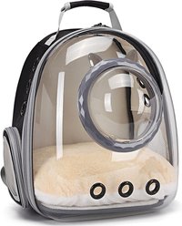 LAIRIES Collapsible Backpack Dog & Cat Carrier, Black