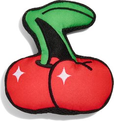 Wild One Cherry Playful Plush Cat Chasers Toy, Red