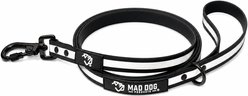 Mad Dog Products Biothane Waterproof Reflective Training Dog Leash, Black, 6-ft long, 0.75-in wide