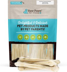 Raw Paws Pressed Bone 10-in Buffalo Rawhide Dog Chew, 10 count