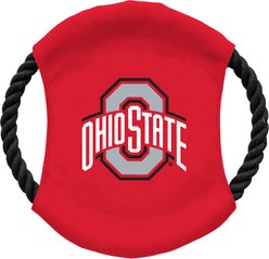 Littlearth NCAA Flying Disc Dog Toy, Ohio State Buckeyes