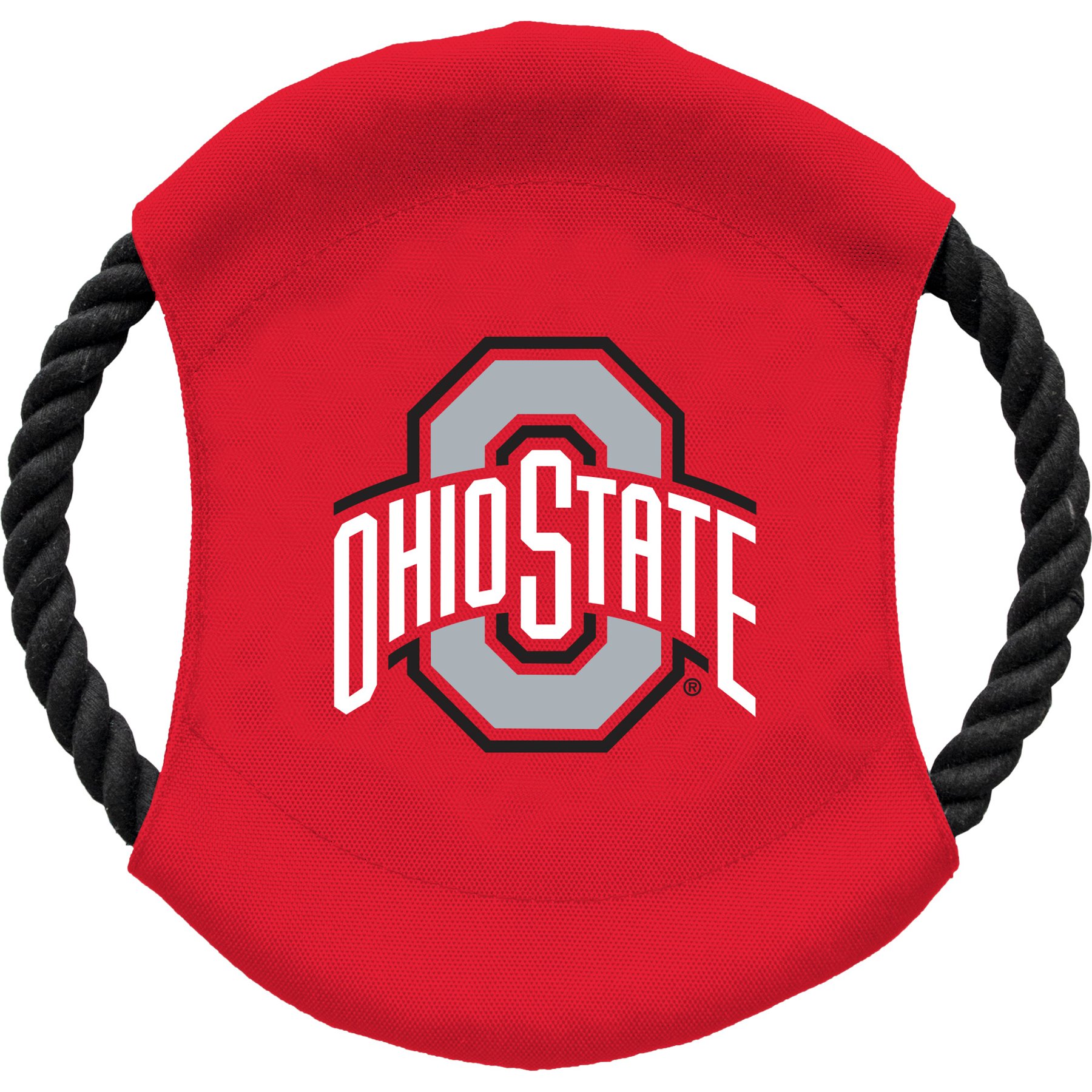 Littlearth NCAA Flying Disc Dog Toy, Ohio State Buckeyes