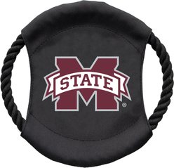 Littlearth NCAA Flying Disc Dog Toy, Mississippi State Bulldogs