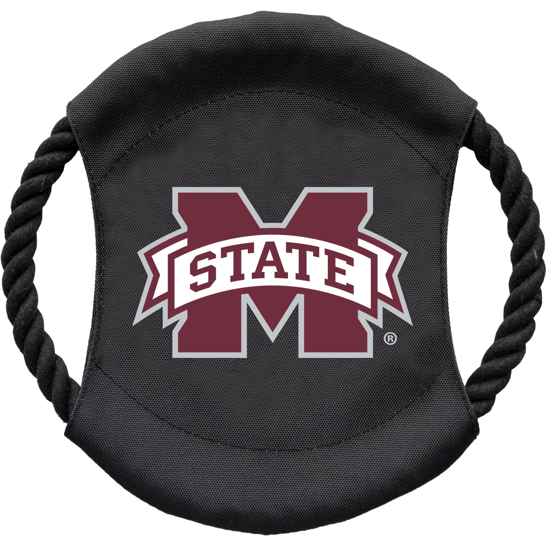 Littlearth NCAA Flying Disc Dog Toy, Mississippi State Bulldogs