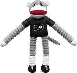Littlearth NHL Sock Monkey Dog Chew Toy, Philadelphia Flyers