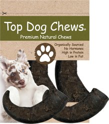 Top Dog Chews Natural Water Buffalo Bully Horns Dog Treats, 2 count