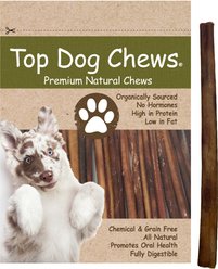 Top Dog Chews Standard 12" Bully Stick Dog Treats, 12 count