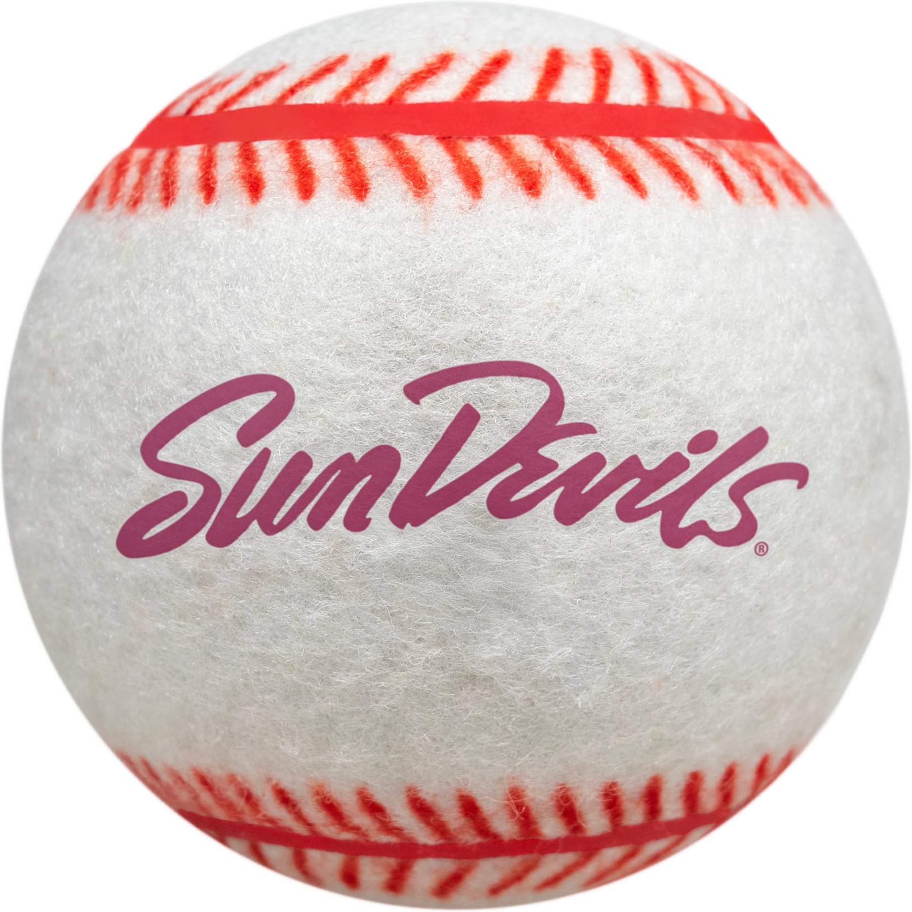 Littlearth NCAA Tough Chewer Baseball Dog Toy, Arizona State Sun Devils