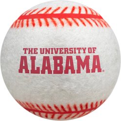 Littlearth NCAA Tough Chewer Baseball Dog Toy, Alabama Crimson Tide