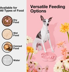 VETRESKA Flora Silicone Dog Slow Feeder, Pink, Medium: 18-oz slide 2 of 7