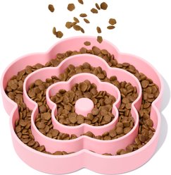 VETRESKA Flora Silicone Dog Slow Feeder, Pink, Medium: 18-oz