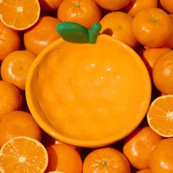 VETRESKA Tangerine Dishwasher Safe Ceramic Dog Bowl, Orange, Small: 8.5-oz slide 2 of 8