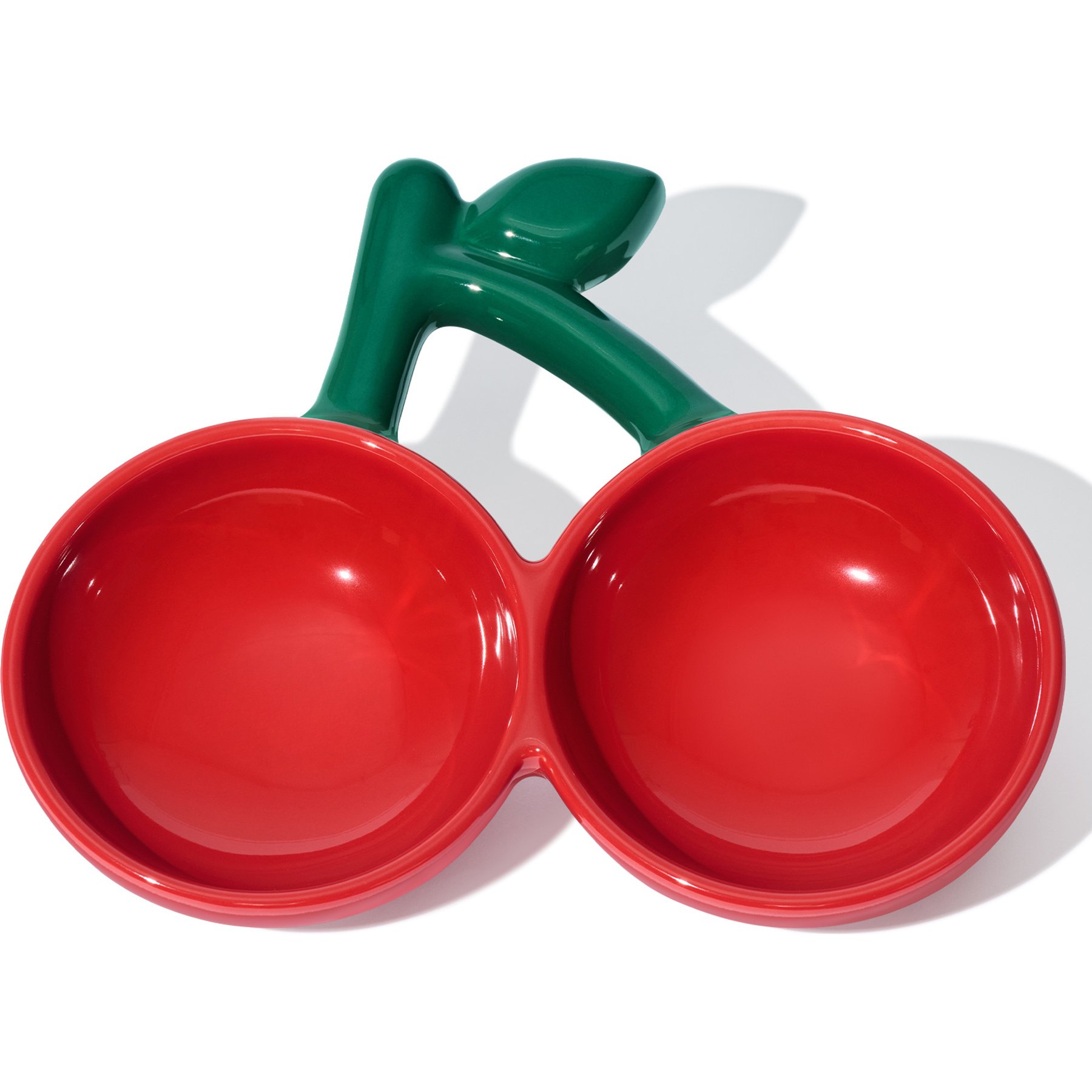 VETRESKA Cherry Dishwasher Safe Ceramic Dog Bowl, Red, Small: 7.4-oz