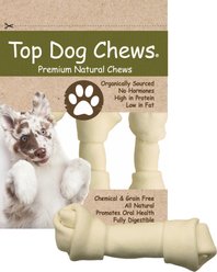 Top Dog Chews Knotted Rawhide Dog Bones, 8-10 inch, 3 count