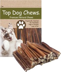 Top Dog Chews Premium 6" Bully Stick Dog Treats, 25 count