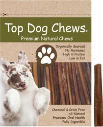 Top Dog Chews Standard 6" Bully Stick Dog Treats, 12 count