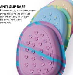 CHEWFFON Slow Feeder Non-Slip Enrichment Elevated Silicone Lick Dog Bowl, Lavender Purple, Large: 4-cup slide 2 of 7