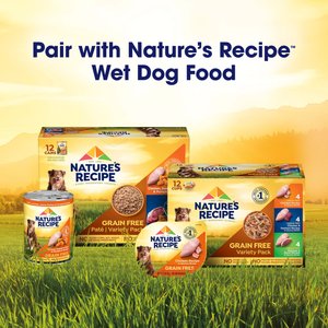 Nature's Recipe Grain-Free Salmon, Sweet Potato & Pumpkin Recipe Dry Dog Food, 24-lb bag