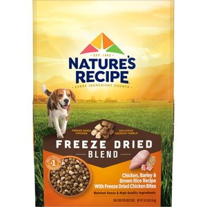 Nature's Recipe Freeze-Dried Blend Chicken, Barley & Brown Rice Dog Food, 10.5-lb bag