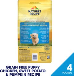 Nature's Recipe Grain-Free Puppy Chicken, Sweet Potato, & Pumpkin Recipe Dry Dog Food, 4-lb bag slide 2 of 9