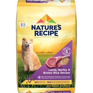 Nature's Recipe Adult Lamb, Barley & Brown Rice Recipe Dry Dog Food, 34-lb bag