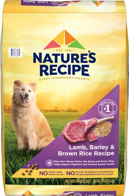 Nature's Recipe Adult Lamb, Barley & Brown Rice Recipe Dry Dog Food, 34-lb bag
