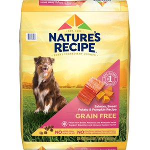 Nature's Recipe Grain-Free Salmon, Sweet Potato & Pumpkin Recipe Dry Dog Food, 34-lb bag