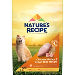 Nature's Recipe Adult Chicken, Barley & Brown Rice Recipe Dry Dog Food, 12-lb bag
