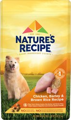 Nature's Recipe Adult Chicken, Barley & Brown Rice Recipe Dry Dog Food, 4-lb bag