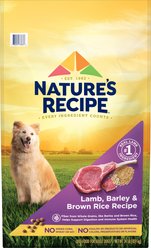 Nature's Recipe Adult Lamb, Barley & Brown Rice Recipe Dry Dog Food, 24-lb bag