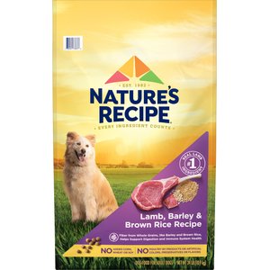 Nature's Recipe Adult Lamb, Barley & Brown Rice Recipe Dry Dog Food, 24-lb bag
