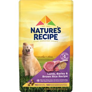 Nature's Recipe Adult Lamb, Barley & Brown Rice Recipe Dry Dog Food, 4-lb bag