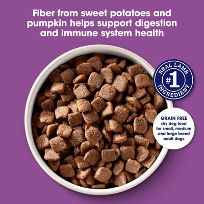 Show full view: Nature's Recipe Grain-Free Lamb, Sweet Potato & Pumpkin Recipe Dry Dog Food, 24-lb bag slide 4 of 12