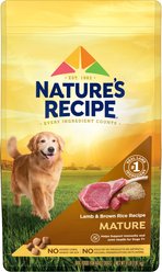 Nature's Recipe Mature Lamb & Brown Rice Recipe Dry Dog Food, 4-lb bag