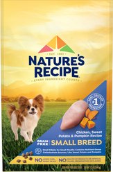 Nature's Recipe Small Breed Grain-Free Chicken, Sweet Potato & Pumpkin Recipe Dry Dog Food, 12-lb bag
