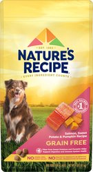 Nature's Recipe Grain-Free Salmon, Sweet Potato & Pumpkin Recipe Dry Dog Food, 4-lb bag