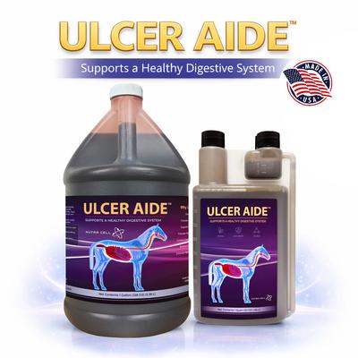 Ulcerease Liquid NUTRA CELL Ulcer Aide Liquid Horse Supplement, 1-gal bottle - Chewy.com