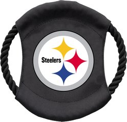 Littlearth NFL Flying Disc Dog Toy, Pittsburgh Steelers