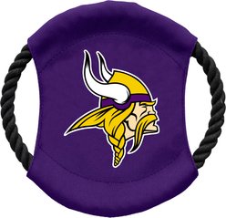 Littlearth NFL Flying Disc Dog Toy, Minnesota Vikings