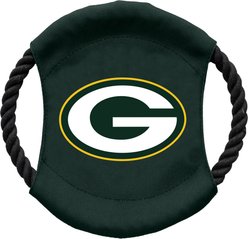 Littlearth NFL Flying Disc Dog Toy, Green Bay Packers